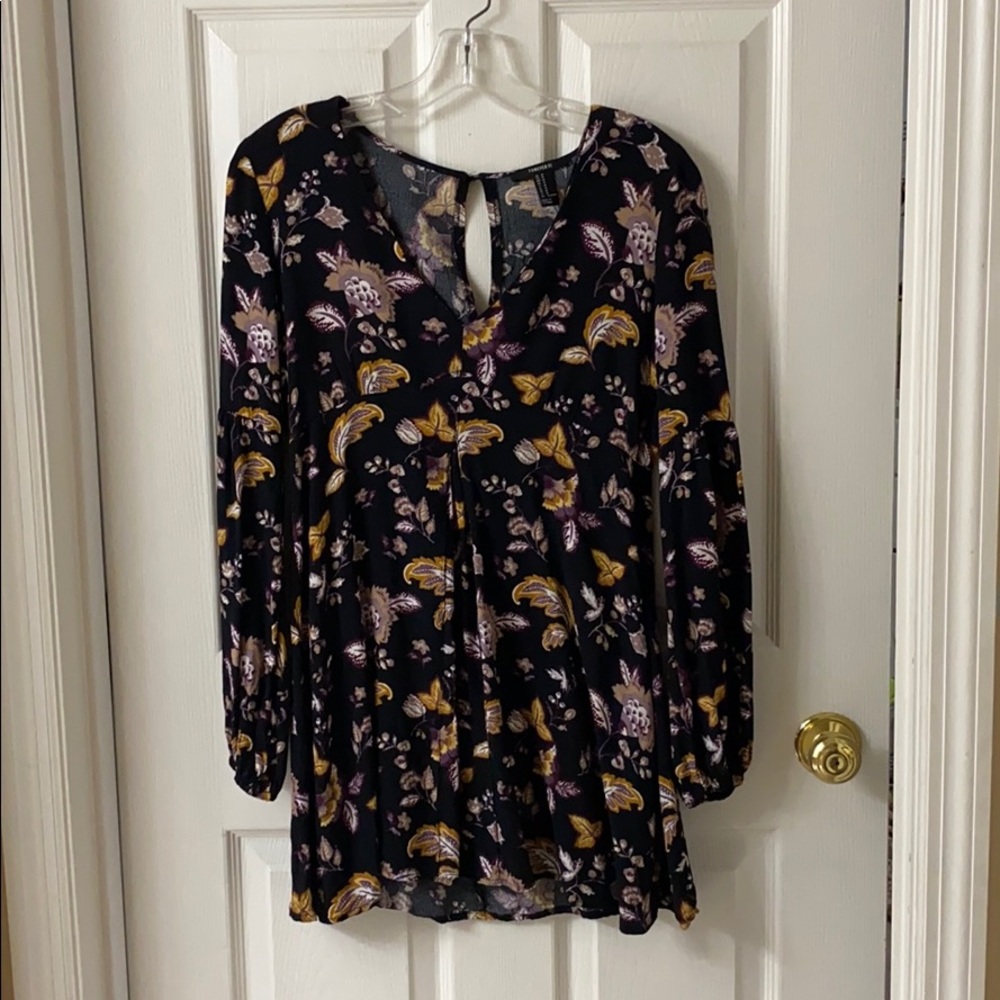 black patterned dress